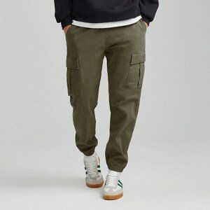 House - Kalhoty joggers s cargo kapsami - Khaki