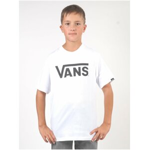 Vans CLASSIC white/black dětské triko s krátkým rukávem - bílá