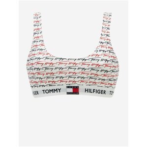 Bílá vzorovaná podprsenka Tommy Hilfiger Underwear
