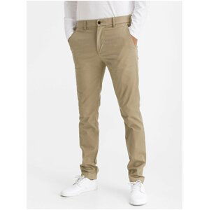 Béžové pánské kalhoty modern khakis in skinny fit with GapFlex