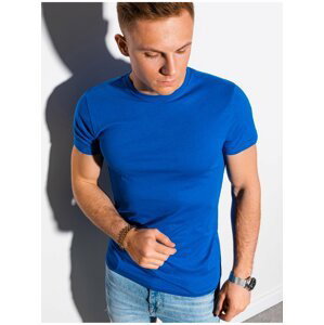 Modré pánské basic tričko Ombre Clothing S1370 basic basic