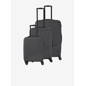 Sada tří cestovních kufrů v tmavě šedé barvě Travelite Bali S,M,L