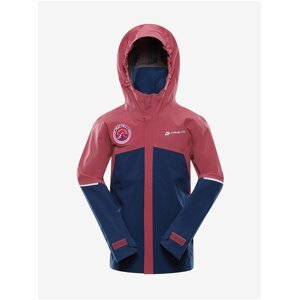 Modro-růžová holčičí sportovní bunda s membránou ALPINE PRO GORO