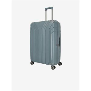 Šedomodrý cestovní kufr Travelite Elvaa 4w L