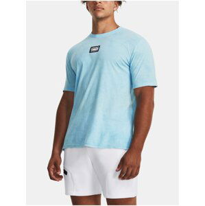 Světle modré tričko Under Armour UA ELEVATED CORE WASH SS