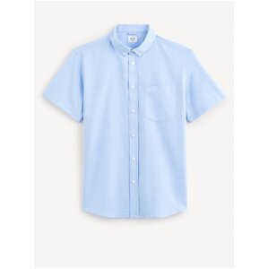 Světle modrá pánská košile Celio Daxfordmc