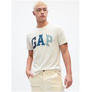 Krémové pánské tričko s logem GAP