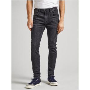 Černé pánské slim fit džíny Jeans Pepe Jeans