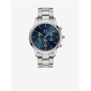 Pánské hodinky ve stříbrné barvě Daniel Wellington Iconic DW00100644