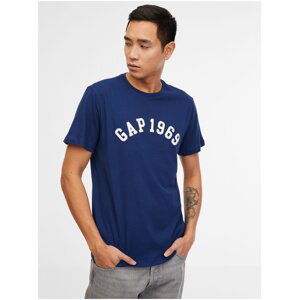 Tmavě modré pánské tričko GAP 1969