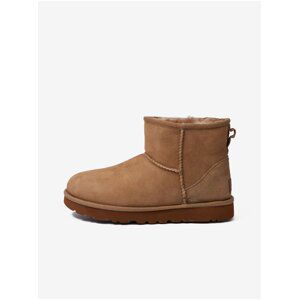 Hnědé dámské kotníkové semišové válenky UGG Classic Mini II Boot