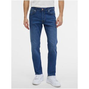 Modré pánské slim fit džíny Jack & Jones Mike