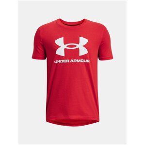 Červené tričko Under Armour UA B SPORTSTYLE LOGO SS