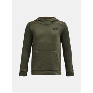 Khaki sportovní mikina Under Armour UA Armour Fleece Graphic HD