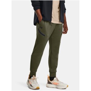 Khaki sportovní tepláky Under Armour UA Unstoppable Flc Joggers