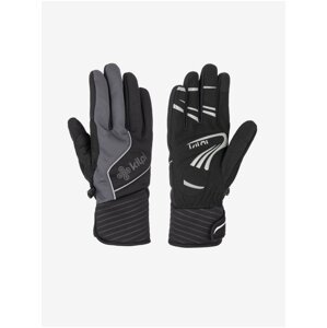 Šedo-černé unisex zimní sportovní rukavice Kilpi NEVIL-U