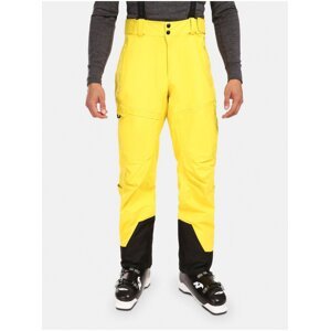 Žluté pánské zimní sportovní kalhoty Kilpi LAZZARO-M
