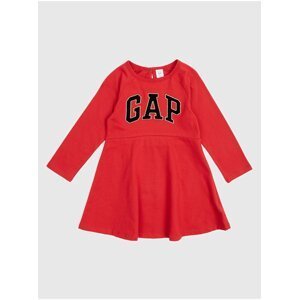 Červené holčičí šaty s logem GAP