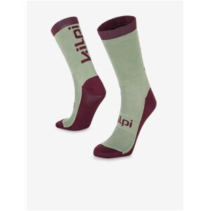 Vínovo-zelené unisex sportovní ponožky Kilpi BORENY