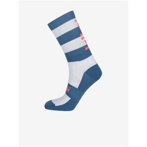 Bílo-modré unisex pruhované sportovní ponožky Kilpi BORENY