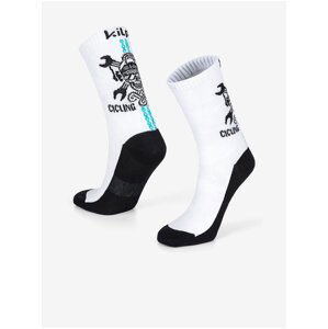 Černo-bílé unisex sportovní ponožky Kilpi SPURT-U