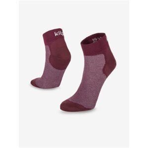 Vínové unisex běžecké ponožky Kilpi MINIMIS
