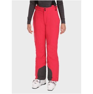 Tmavě růžové dámské lyžařské kalhoty KILPI ELARE