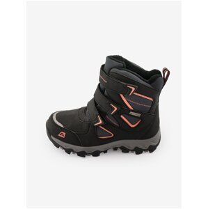 Černé dětské kotníkové zimní boty Alpine Pro Rogio