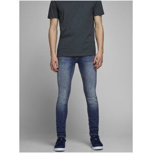 Modré skinny fit džíny Jack & Jones Liam