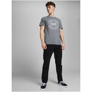 Černé straight fit džíny Jack & Jones Chris