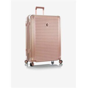 Růžový cestovní kufr Heys Edge L