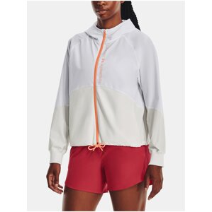 Bunda Under Armour Woven FZ Jacket-WHT