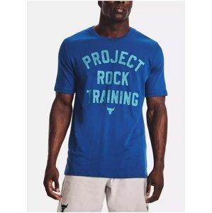 Modré pánské sportovní tričko Under Armour UA PJT Rock Training