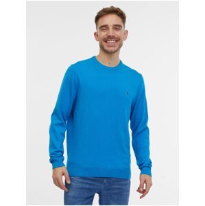 Modrý pánský svetr s příměsí kašmíru Tommy Hilfiger