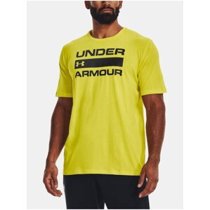 Žluté pánské sportovní tričko Under Armour UA TEAM ISSUE WORDMARK SS