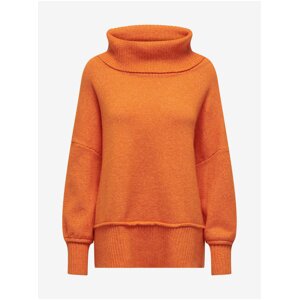 Oranžový dámský oversize svetr ONLY Hazel