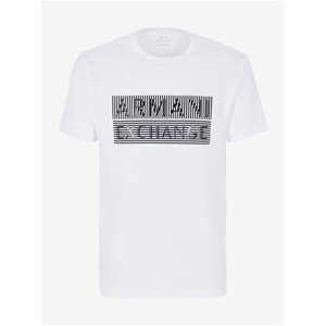 Bílé pánské triko Armani Exchange