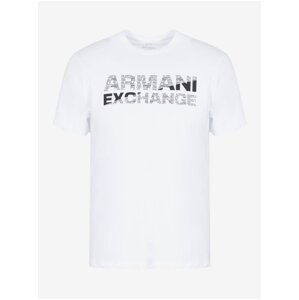 Bílé pánské triko Armani Exchange