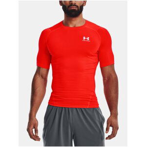 Červené pánské sportovní tričko Under Armour UA HG Armour Comp SS