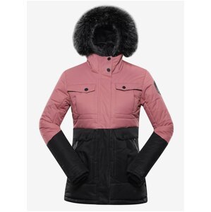 Černo-růžová dámská zimní bunda ALPINE PRO EGYPA