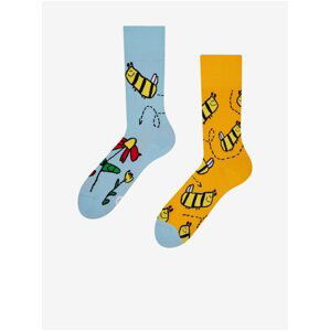 Modro-žluté veselé ponožky Dedoles Čmeláčice