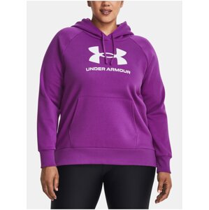 Fialová mikina Under Armour UA Rival Fleece Logo Hoodie&