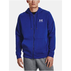 Modrá mikina Under Armour UA Essential Fleece FZ Hood