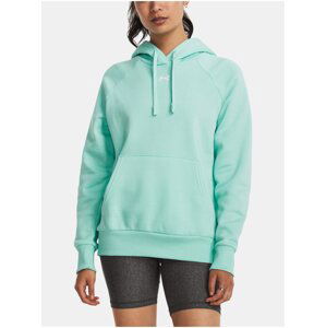 Tyrkysová mikina Under Armour UA Rival Fleece Hoodie