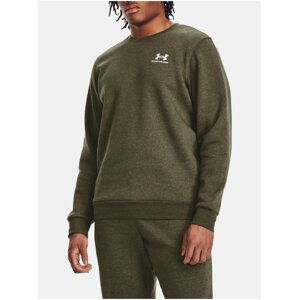 Khaki mikina Under Armour UA Essential Fleece Crew