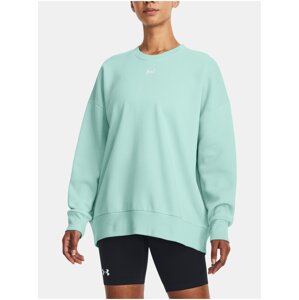 Světle modrá mikina Under Armour UA Rival Fleece OS Crew