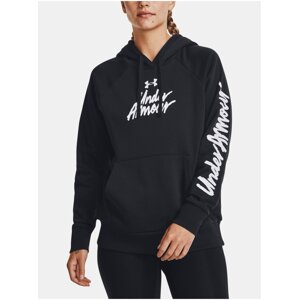 Černá mikina Under Armour UA Rival Fleece Graphic Hdy