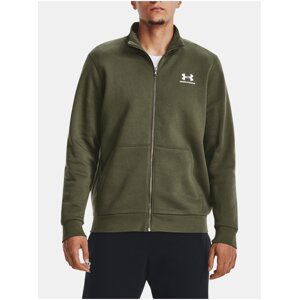 Khaki mikina Under Armour UA Essential Flc Track Jkt