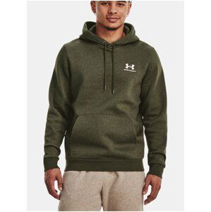 Khaki mikina Under Armour UA Essential Fleece Hoodie