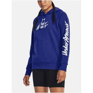 Modrá mikina Under Armour UA Rival Fleece Graphic Hdy